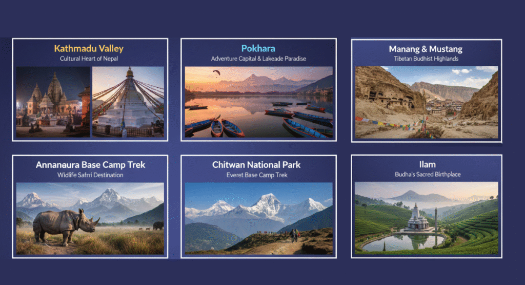 top tourist destinations in nepal